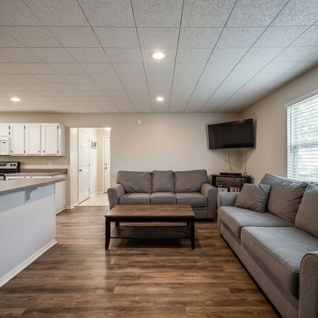 Garage after conversion