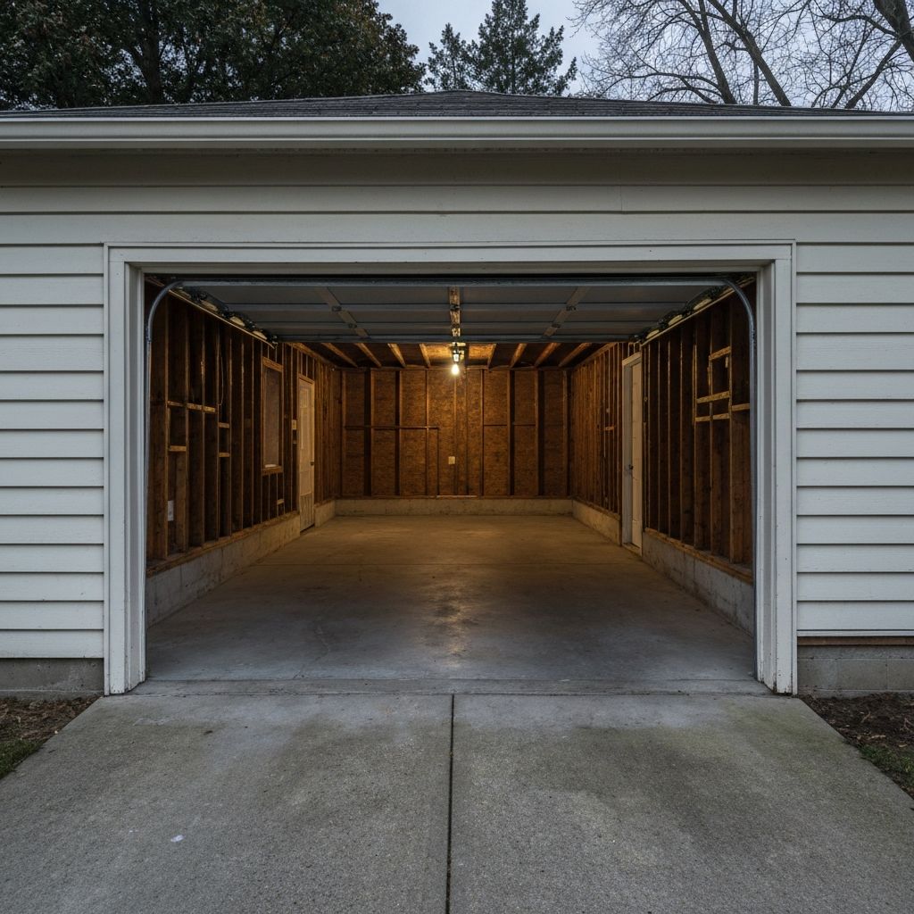 Garage before conversion